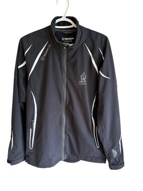 Sunice Zephal Golf Rain Jacket Men’s Small Black Full Zip Windproof Cabot